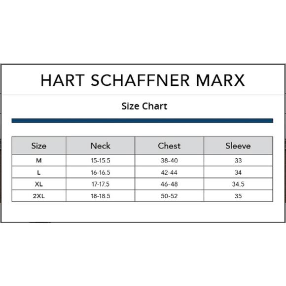 Hart Schaffner Marx White & Blue Print Non-Iron Shirt Size 17.5 (XL) - Picture 12 of 12
